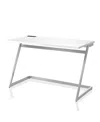 Furniture Of America Torrey High Gloss Writing Desk With Usbs In White