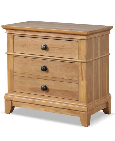 Furniture Of America Wellington 26.5" Wood 2-drawer Nightstand In Brown