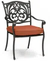 Furniture Outdoor Replacement Dining Chair Cushion In Brick Red