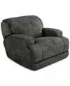 Furniture Sebaston 40" Fabric Recliner, Created For Macy's In Highlander Midnight