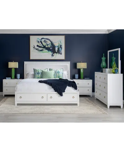 FURNITURE SUMMERLAND 3PC BEDROOM SET (CALIFORNIA KING UPHOLSTERED STORAGE BED, DRESSER, NIGHTSTAND)