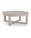 Furniture Westwood Round Cocktail Table In Weathered Oak