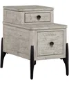 Furniture Zane Chairside Table In Parchment