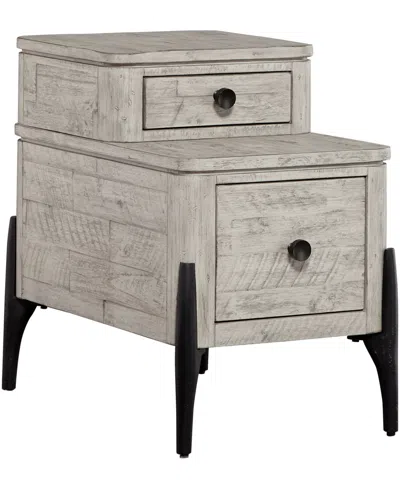 Furniture Zane Chairside Table In Parchment
