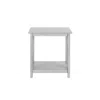 Furnizzeme 1 Open Shelf Wooden End Table With X Shaped Accents, White