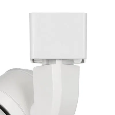 Furnizzeme 10w Integrated Led Track Fixture With Polycarbonate Head, White In Yellow