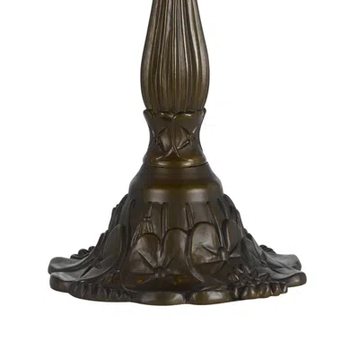 Furnizzeme 2 Bulb Tiffany Table Lamp With Dragonfly Design Shade, Multicolor