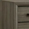 Furnizzeme 24 Inch 2 Drawer Wooden Nightstand With Finger Pulls, Brown