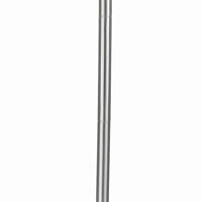Furnizzeme 3 Way Torchiere Floor Lamp With Frosted Glass Shade And Stable Base, White In Gray