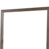 Furnizzeme 36 Inch Mirror With Rectangular Wooden Frame, Brown