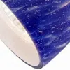 Furnizzeme 50 Watt Track Fixture With Handblown Glass Shade, Silver And Blue
