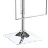 Furnizzeme Classic Adjustable Metal Bar Stool, Gray & Silver