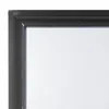 Furnizzeme Contemporary Style Wooden Mirror With Raised Frame, Black