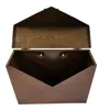 Furnizzeme Envelope Shaped Wall Mount Metal Mail Box, Copper