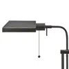 Furnizzeme Metal Rectangular Desk Lamp With Adjustable Pole, Black