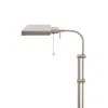 Furnizzeme Metal Rectangular Floor Lamp With Adjustable Pole, White