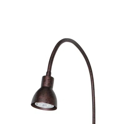 Furnizzeme Metal Round Wall Reading Lamp With Plug In Switch, Bronze In Brown