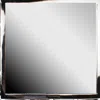 Furnizzeme Modern Style Metal Openwork Square Framed Mirror, Silver