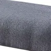 Furnizzeme Rectangular Fabric Counter Height Bench With Padded Seat, Brown And Blue