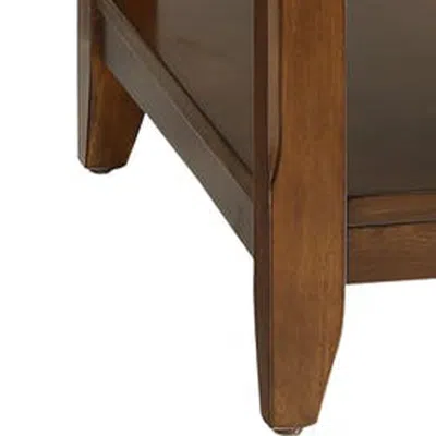 Furnizzeme Smart Looking Side Table, Walnut Brown