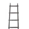 Furnizzeme Transitional Style Wooden Decor Ladder With 5 Steps, Gray