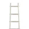 Furnizzeme Transitional Style Wooden Decor Ladder With 6 Steps, White