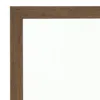 Furnizzeme Transitional Style Wooden Frame Mirror With Grain Details, Brown
