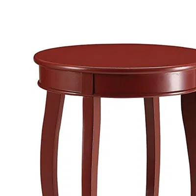 Furnizzeme Trendy Side Table, Red In Gray