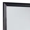 Furnizzeme Wooden Frame Mirror With Mounting Hardware, Black And Silver