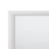 Furnizzeme Wooden Framed Mirror With Rectangular Shape, Silver And White