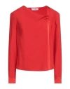 Furore Woman Top Red Size 10 Triacetate, Polyethylene In Red