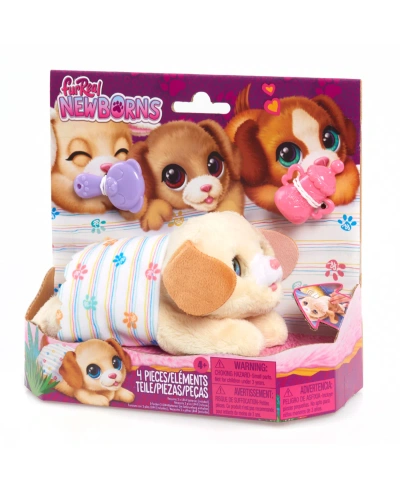 Furreal Friends Kids' Newborns Puppy Interactive Pet, Small Plush Puppy With Sounds And Motion In No Color