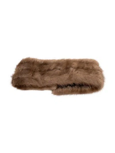 Pre-owned Fur Ry Headband In Brown