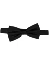 Fursac Adjustable Silk Bow Tie In Schwarz
