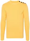 Fursac Buttoned-shoulder Jumper In Gelb