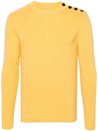 Fursac Buttoned-shoulder Jumper In Gelb