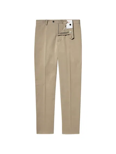 Fursac Button-fastening Chinos In Brown