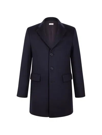 Fursac Button-fastening Overcoat In Multi