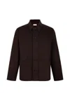 Fursac Button-up Wool Jacket In Black