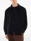 Fursac Button-up Wool Jacket In Black