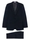 Fursac Check-pattern Suit In Black