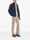 Fursac Classic-collar Jacket In Blue