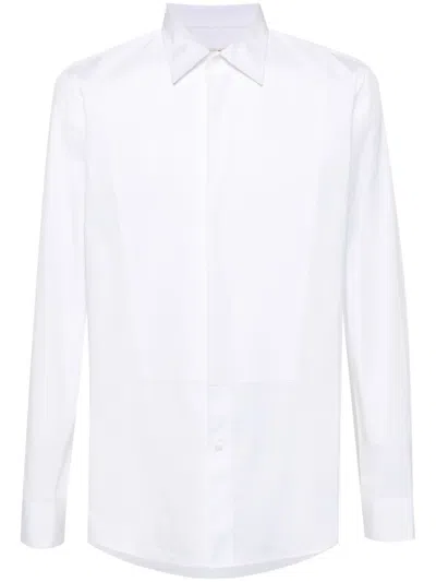 Fursac Classic-collar Tuxedo Shirt In White