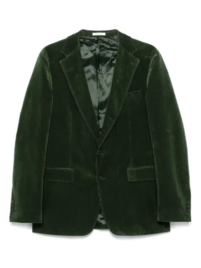 Fursac Cotton Blazer In Green