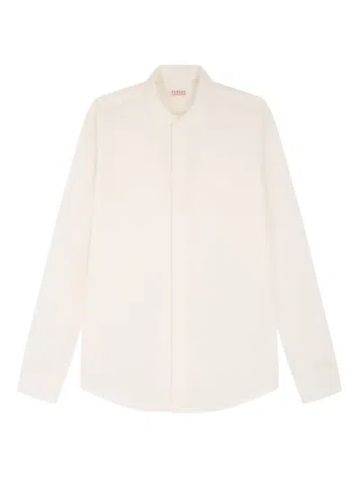 Fursac Cotton Long-sleeve Shirt In Neutral
