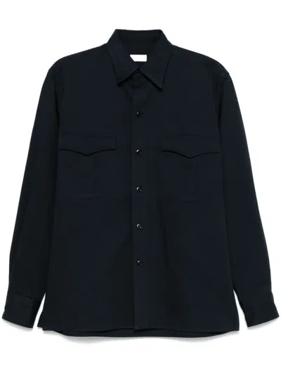 Fursac Cotton Shirt In Blue