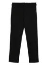 Fursac Cotton Straight-leg Trousers In Black