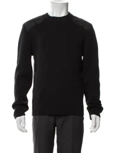 Pre-owned Fursac Crew Neck Long Sleeve Pullover In Black