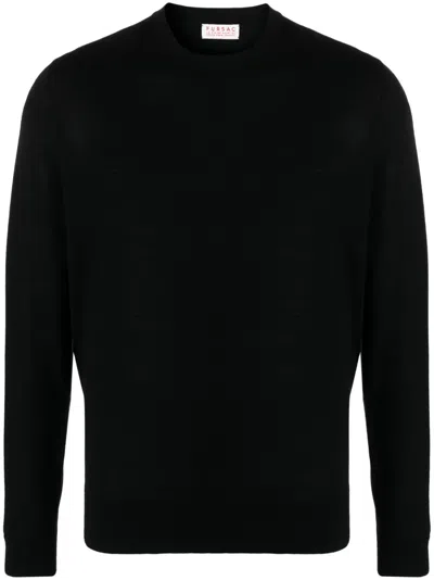 Fursac Cashmere Crew-neck Jumper In Blue