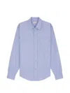 Fursac Dot-pattern Button-front Shirt In Blue